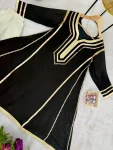 2FANCY CHINON FANCY GOTA PATTI WORK TOP BOTTOM SET FESTIVE WEAR WHOLESALE PRICE ETHNIC GARMENT (17)