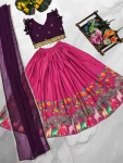 2FANCY COTTON PRINTED WORK KID’S LEHENGA CHOLI FESTIVE WEAR WHOLESALE PRICE ETHNIC GARMENT (12)