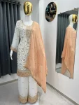 2FANCY GEORGETTE EMBROIDERY SEQUENCE WORK TOP PALAZZO WITH DUPATTA FESTIVE WEAR WHOLESALE PRICE ETHNIC GARMENT (10)