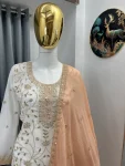 2FANCY GEORGETTE EMBROIDERY SEQUENCE WORK TOP PALAZZO WITH DUPATTA FESTIVE WEAR WHOLESALE PRICE ETHNIC GARMENT (10)