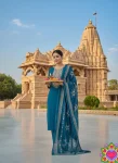 2FANCY SLUB COTTON CUT PASTE EMBROIDERY WORK TOP BOTTOM WITH DUPATTA FESTIVE WEAR WHOLESALE PRICE ETHNIC GARMENT (19)
