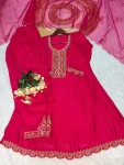 2FANCY VICHITRA SILK EMBROIDERY WORK TOP DHOTI PENT WITH DUPATTA FESTIVE WEAR WHOLESALE PRICE ETHNIC GARMENT (22)