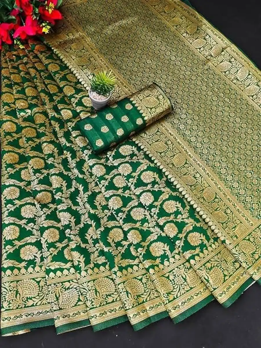 2MODERN-BANARASI-LICHI-SILK-JACQUARD-WORK-SAREE-WITH-UNSTITCHED-BLOUSE-FESTIVE-WEAR-WHOLESALE-PRICE-ETHNIC-GARMENT-5.webp