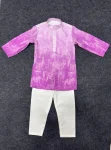 2MODERN COTTON EMBROIDERY WORK KID’S KURTA PAYJAMA FESTIVE WEAR WHOLESALE PRICE ETHNIC GARMENT (1)