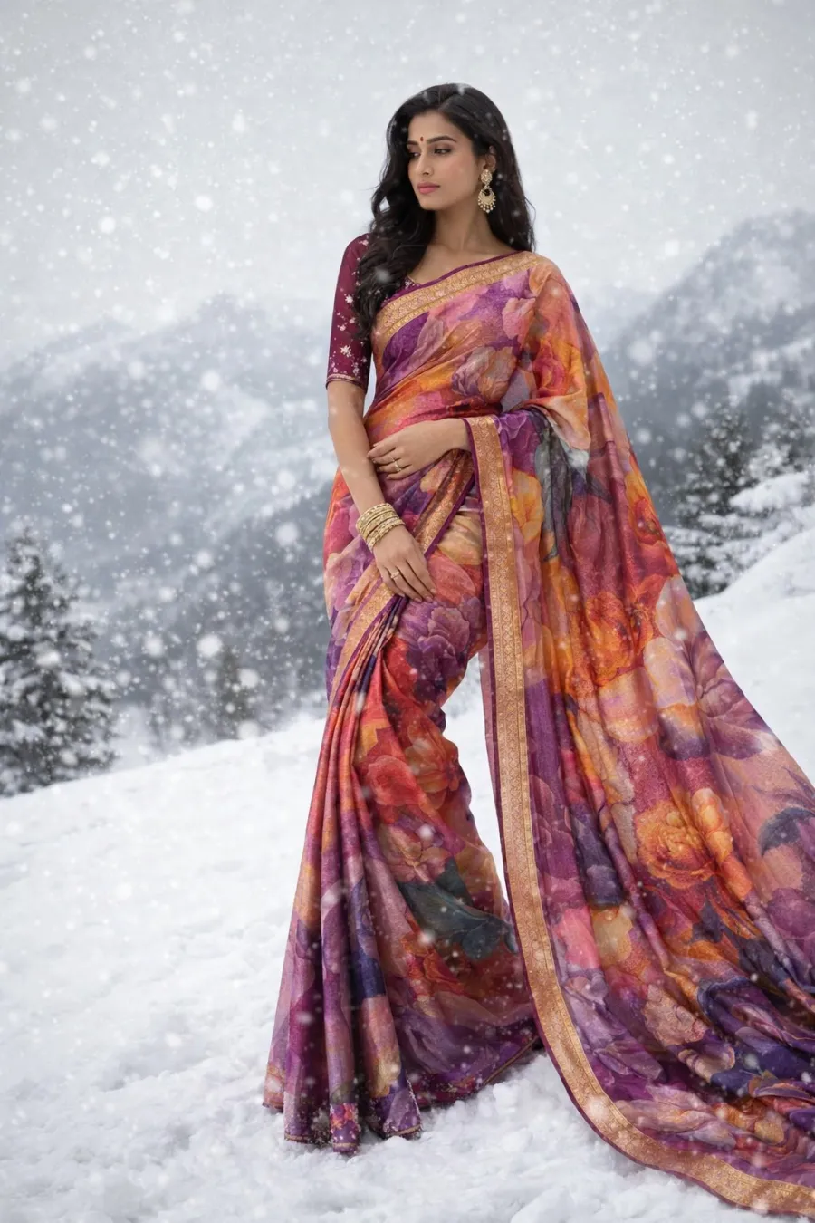 2MODERN FENDY SATIN EMBROIDERY WORK SAREE WITH UNSTITCHED BLOUSE PARTY WEAR WHOLESALE PRICE ETHNIC GARMENT (20)