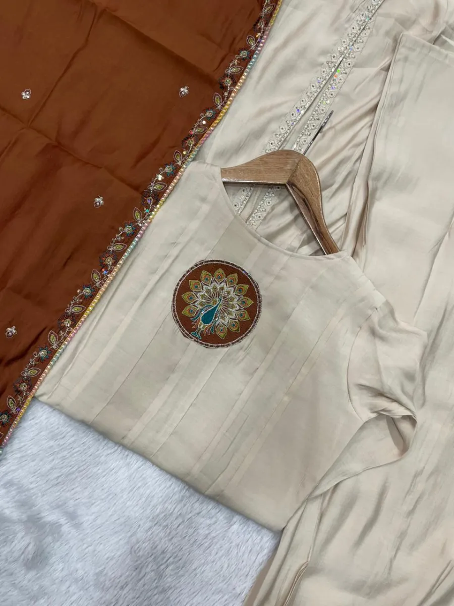 2MODERN ROMAN SILK MULTI EMBROIDERY THREAD WITH BEAUTIFUL HAND WORK TOP PALAZZO WITH DUPATTA FESTIVE WEAR WHOLESALE PRICE ETHNIC GARMENT (33)