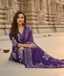 2NEW ARRIVAL 14KG RAYON PAPER MIRROR EMBROIDERY PRINT WORK TOP BOTTOM WITH DUPATTA FESTIVE WEAR WHOLESALE PRICE ETHNIC GARMENT (15)