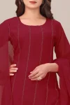 2NEW ARRIVAL GEORGETTE SEQUENCE WORK TOP SHARARA WITH DUPATTA FESTIVE WEAR WHOLESALE PRICE ETHNIC GARMENT (5)