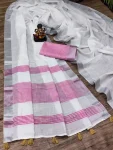 2NEW-ARRIVAL-LINEN-COTTON-PLAIN-WITH-ZALAR-WORK-SAREE-WITH-UNSTITCHED-BLOUSE-DAILY-WEAR-WHOLESALE-PRICE-ETHNIC-GARMENT-2.webp