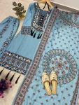 2NEW ARRIVAL MUSLIN DIGITAL PRINT WITH LATKAN AND REAL MIRROR WORK TOP PALAZZO WITH DUPATTA FESTIVE WEAR WHOLESALE PRICE ETHNIC GARMENT (9)