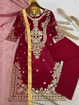 3ATTRACTIVE-GMY-SILK-EMBROIDERY-AND-SEQUENCE-WORK-TOP-BOTTOM-WITH-DUPATTA-FESTIVE-WEAR-WHOLESALE-PRICE-ETHNIC-GARMENT-2.webp