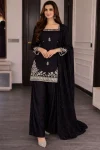 3DESIGNER ROMAN SILK SEQUENCE EMBROIDERY WORK TOP PALAZZO WITH DUPATTA FESTIVE WEAR WHOLESALE PRICE ETHNIC GARMENT (14)