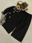 3DESIGNER ROMAN SILK SEQUENCE EMBROIDERY WORK TOP PALAZZO WITH DUPATTA FESTIVE WEAR WHOLESALE PRICE ETHNIC GARMENT (14)