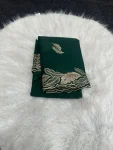 3DESIGNER STAR GEORGETTE EMBROIDERY WORK SAREE WITH UNSTITCHED BLOUSE FESTIVE WEAR WHOLESALE PRICE ETHNIC GARMENT (6)