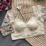 FANCY KHADI COTTON EMBROIDERY WORK STITCHED BLOUSE OFF WHITE