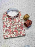 FANCY RAYON DIGITAL PRINT WORK ONLY JACKET PEACH