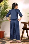 3MODERN COTTON BLEND EMBROIDERY WORK KID’S TOP PALAZZO SET FESTIVE WEAR WHOLESALE PRICE ETHNIC GARMENT (16)