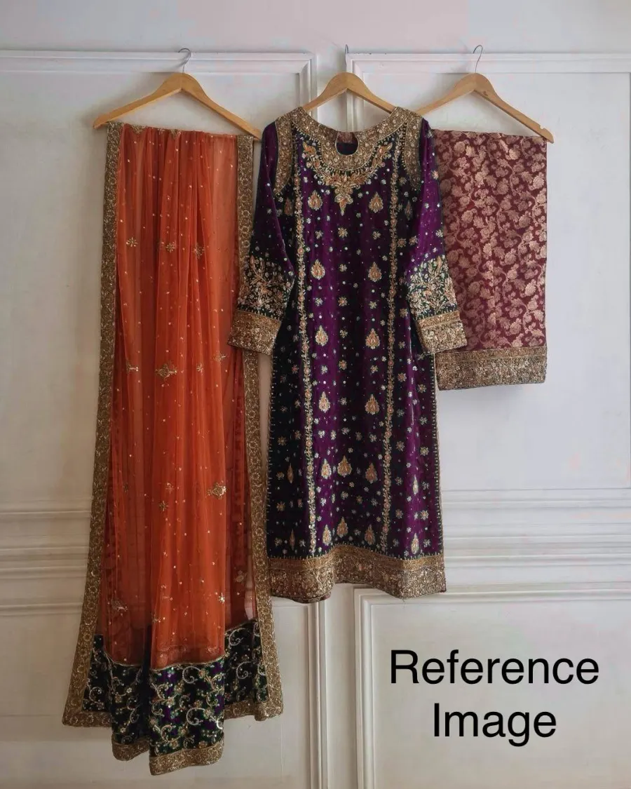 3MODERN GEORGETTE SEQUENCE WITH ZARI EMBROIDERY WORK WITH PEARL WORK TOP PALAZZO WITH DUPATTA FESTIVE WEAR WHOLESALE PRICE ETHNIC GARMENT (16)