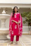 NEW ARRIVAL RAYON SEQUENCE EMBROIDERY WORK TOP BOTTOM WITH DUPATTA RANI