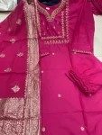4FANCY COTTON SILK CODING WORK TOP BOTTOM WITH DUPATTA FESTIVE WEAR WHOLESALE PRICE ETHNIC GARMENT (3)