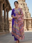 4FANCY SLUB COTTON EMBROIDERY WORK TOP BOTTOM WITH DUPATTA FESTIVE WEAR WHOLESALE PRICE ETHNIC GARMENT (13)