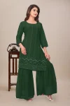 4NEW ARRIVAL GEORGETTE SEQUENCE WORK TOP SHARARA WITH DUPATTA FESTIVE WEAR WHOLESALE PRICE ETHNIC GARMENT (20)