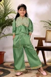 5MODERN COTTON BLEND EMBROIDERY WORK KID’S TOP PALAZZO SET FESTIVE WEAR WHOLESALE PRICE ETHNIC GARMENT (22)