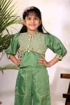 5MODERN COTTON BLEND EMBROIDERY WORK KID’S TOP PALAZZO SET FESTIVE WEAR WHOLESALE PRICE ETHNIC GARMENT (22)