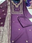 6FANCY COTTON SILK CODING WORK TOP BOTTOM WITH DUPATTA FESTIVE WEAR WHOLESALE PRICE ETHNIC GARMENT (14)