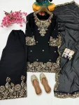 7DESIGNER MOSS SILK SEQUENCE & ZARI THREAD EMBROIDERY WORK TOP PALAZZO WITH DUPATTA FESTIVE WEAR WHOLESALE PRICE ETHNIC GARMENT (12)