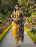 8RICH LOOK COTTON PRINT WORK TOP BOTTOM WITH DUPATTA OFFICE WEAR WHOLESALE PRICE ETHNIC GARMENT (9)