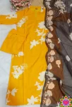 8RICH LOOK COTTON PRINT WORK TOP BOTTOM WITH DUPATTA OFFICE WEAR WHOLESALE PRICE ETHNIC GARMENT (9)