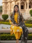 8RICH LOOK COTTON PRINT WORK TOP BOTTOM WITH DUPATTA OFFICE WEAR WHOLESALE PRICE ETHNIC GARMENT (9)
