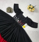 8RICH LOOK GEORGETTE HAND WORK ONE PIECE DRESS PARTY WEAR WHOLESALE PRICE ETHNIC GARMENT (2)