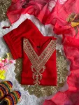 ATTRACTIVE ROMAN SILK EMBROIDERY WITH SEQUENCE WORK TOP BOTTOM WITH DUPATTA FESTIVE WEAR WHOLESALE PRICE ETHNIC GARMENT (3)