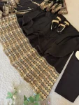 DESIGNER CHINON SILK CODING EMBROIDERY WORK AND GOTTA PAPER 3 MM SEQUENCE WORK GOWN BOTTOM WITH DUPATTA FESTIVE WEAR WHOLESALE PRICE ETHNIC GARMENT (1)