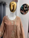 DESIGNER CHINON SILK EMBROIDERY SEQUENCE WORK TOP PALAZZO WITH DUPATTA FESTIVE WEAR WHOLESALE PRICE ETHNIC GARMENT (4)