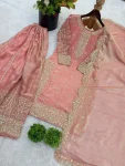 DESIGNER FENDY SILK EMBROIDERY CODING AND SEQUENCE WORK TOP PALAZZO WITH DUPATTA FESTIVE WEAR WHOLESALE PRICE ETHNIC GARMENT (4)