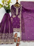 DESIGNER FENDY SILK EMBROIDERY CODING AND SEQUENCE WORK TOP PALAZZO WITH DUPATTA FESTIVE WEAR WHOLESALE PRICE ETHNIC GARMENT (22)