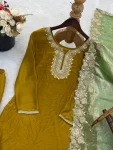DESIGNER FENDY SILK EMBROIDERY SEQUENCE WORK TOP SHARARA WITH DUPATTA FESTIVE WEAR WHOLESALE PRICE ETHNIC GARMENT (13)