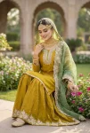 DESIGNER FENDY SILK EMBROIDERY SEQUENCE WORK TOP SHARARA WITH DUPATTA FESTIVE WEAR WHOLESALE PRICE ETHNIC GARMENT (13)