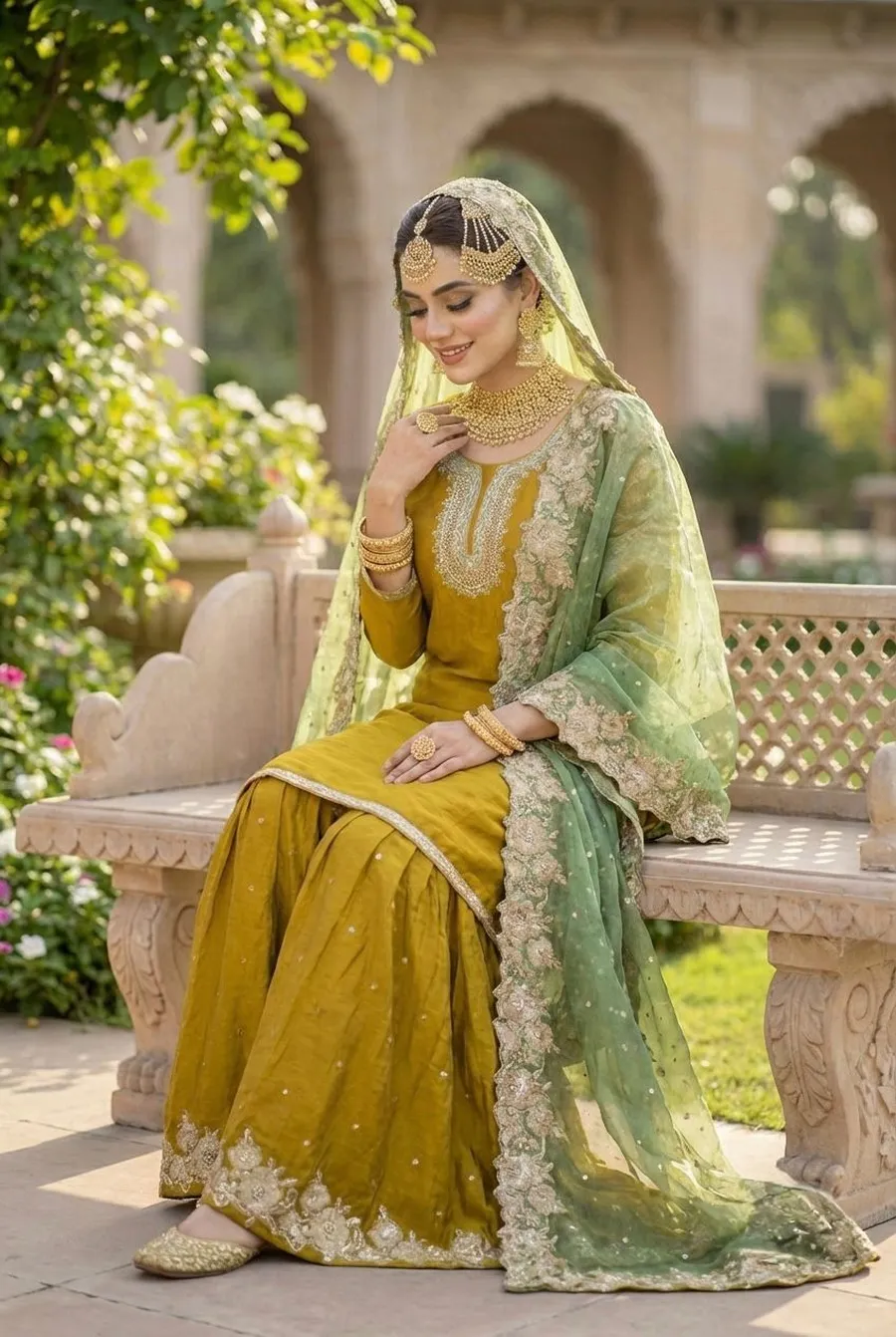 DESIGNER FENDY SILK EMBROIDERY SEQUENCE WORK TOP SHARARA WITH DUPATTA FESTIVE WEAR WHOLESALE PRICE ETHNIC GARMENT (15)