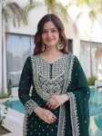 DESIGNER GEORGETTE EMBROIDERY SEQUENCE ZARI WORK TOP SHARARA WITH DUPATTA FESTIVE WEAR WHOLESALE PRICE ETHNIC GARMENT (18)