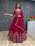 DESIGNER GEORGETTE EMBROIDERY THREAD WORK GOWN WITH DUPATTA RANI