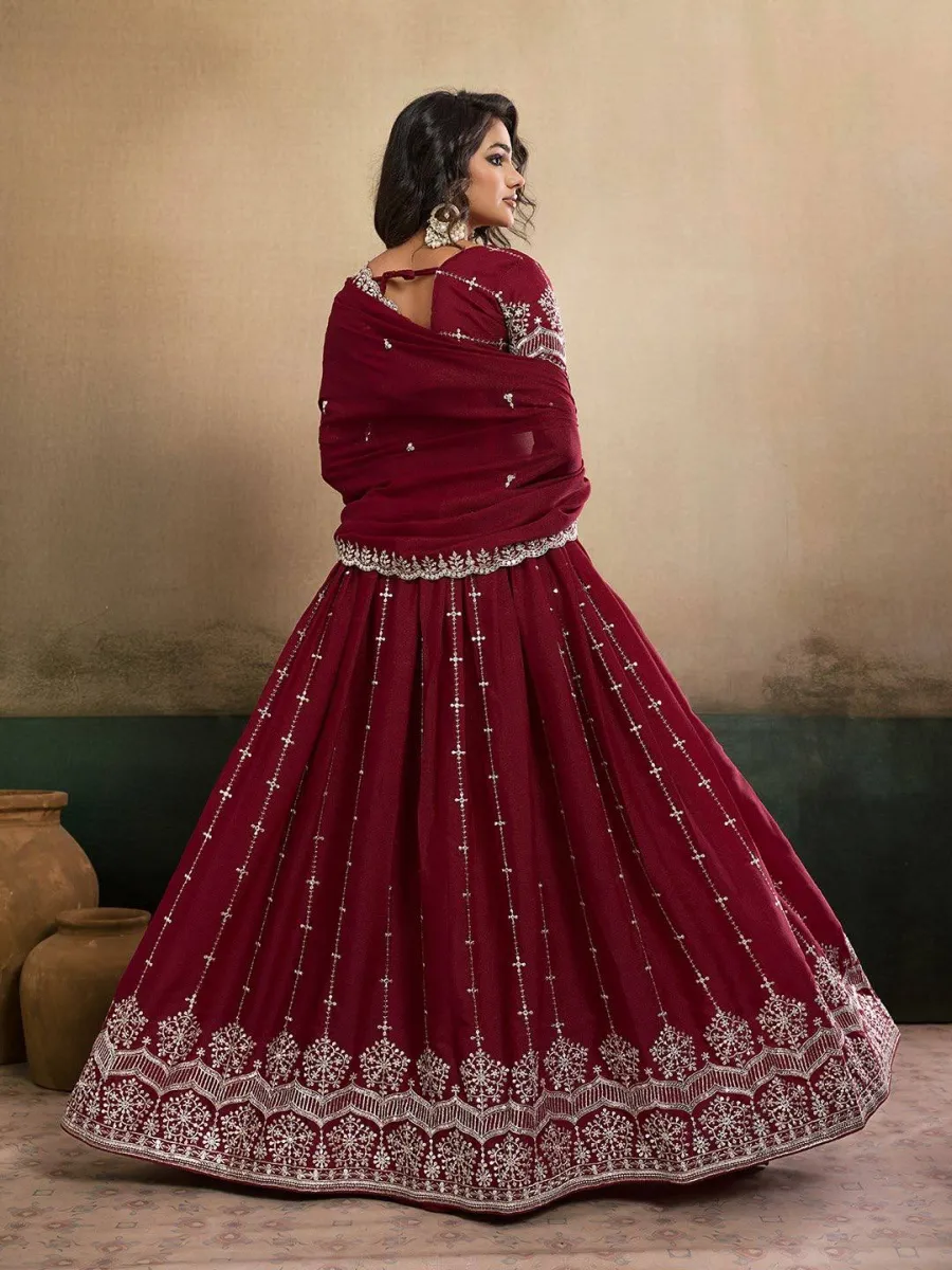 DESIGNER GEORGETTE EMBROIDERY WORK LEHENGA CHOLI WITH DUPATTA WEDDING WEAR WHOLESALE PRICE ETHNIC GARMENT (10)