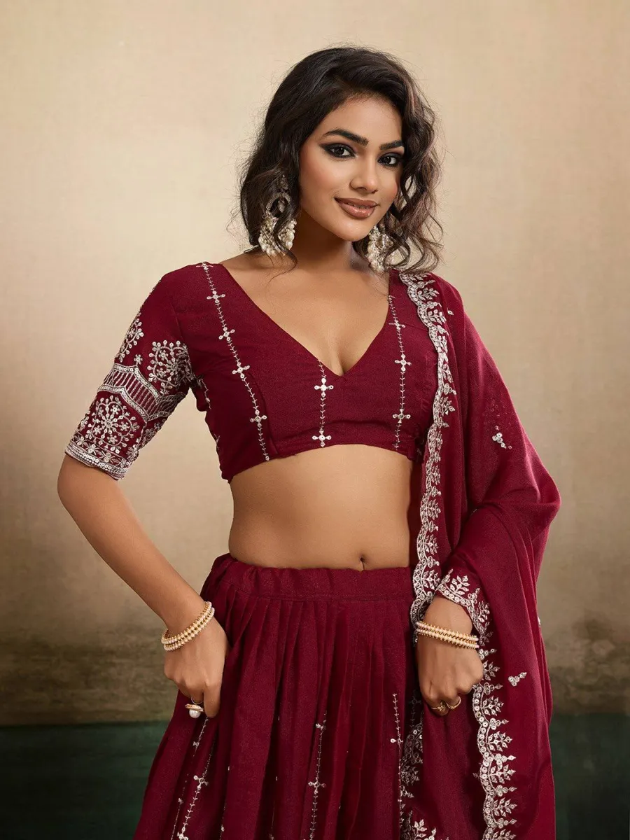 DESIGNER GEORGETTE EMBROIDERY WORK LEHENGA CHOLI WITH DUPATTA WEDDING WEAR WHOLESALE PRICE ETHNIC GARMENT (6)