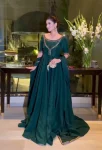 DESIGNER GEORGETTE SEQUENCE , ZARI & THREAD WORK GOWN BOTTOM WITH DUPATTA FESTIVE WEAR WHOLESALE PRICE ETHNIC GARMENT (4)