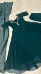 DESIGNER GEORGETTE SEQUENCE , ZARI & THREAD WORK GOWN BOTTOM WITH DUPATTA FESTIVE WEAR WHOLESALE PRICE ETHNIC GARMENT (4)