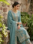 DESIGNER GMY SILK EMBROIDERY SEQUENCE WORK TOP PALAZZO WITH DUPATTA FESTIVE WEAR WHOLESALE PRICE ETHNIC GARMENT (3)