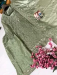 DESIGNER GMY SILK ZARI, THREAD & 5 MM SEQUENCE EMBROIDERY WORK TOP PALAZZO WITH DUPATTA FESTIVE WEAR WHOLESALE PRICE ETHNIC GARMENT (2)